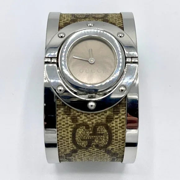 Gucci | Accessories | Gucci Womens Stainless Steel Canvas  display picture 2